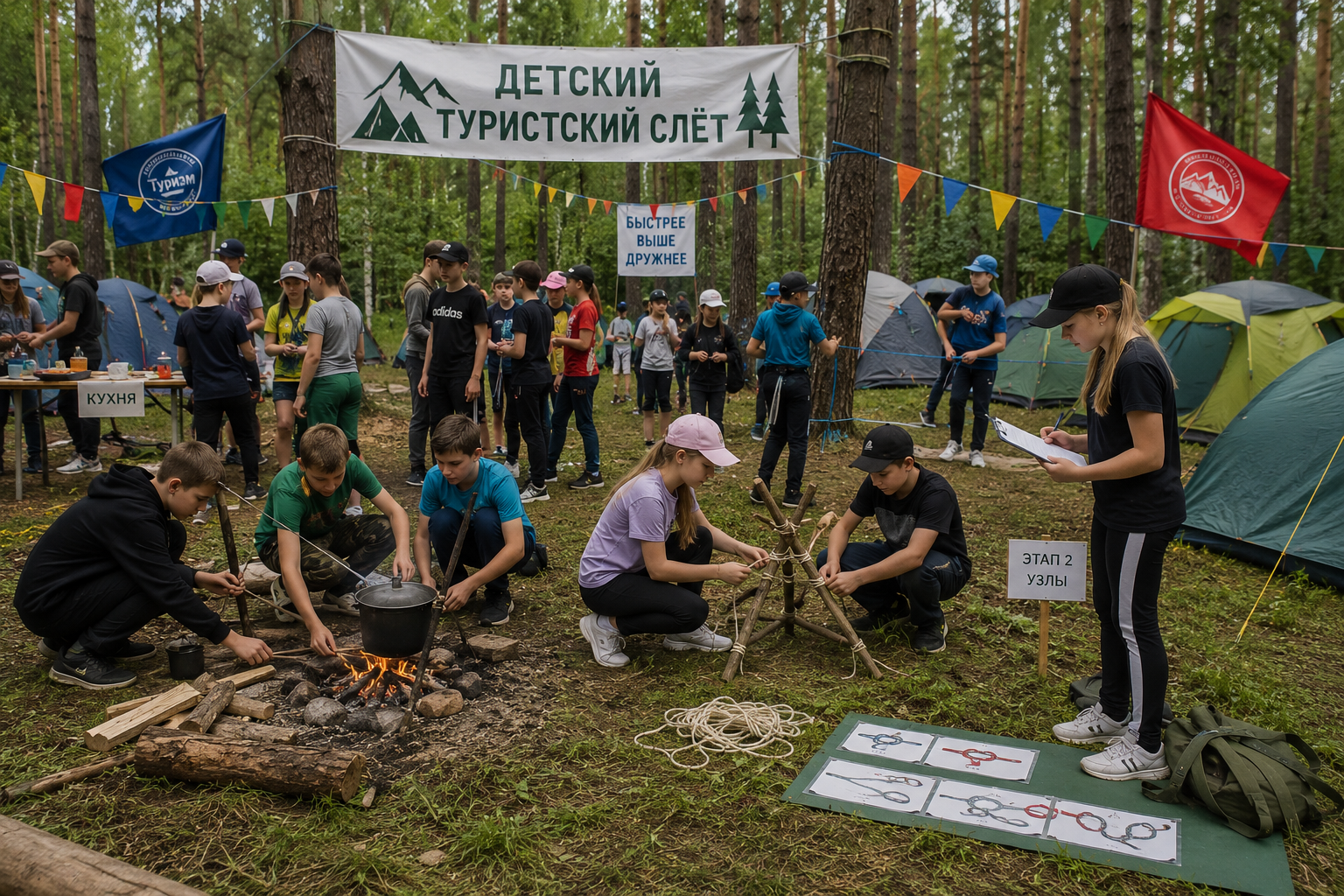 Детский туристский слёт